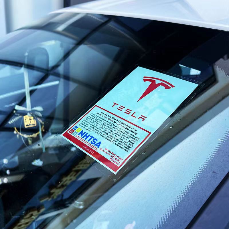 Stiker Kaca Depan Elektrostatis Untuk TESLA