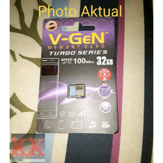 Micro SD 32Gb / V-Gen 32gb / memory card v-gen / v-gen turbo series / v-gen class 10 / memory hp