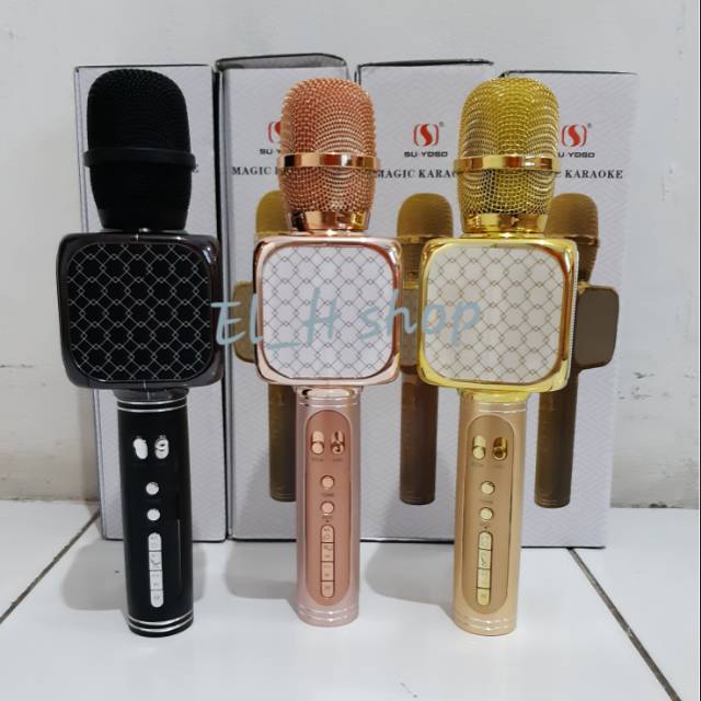 Mic su yuso ys69 super bass original 100%/ mic smule ys 69/mic bluetooth ori/ mic ys69