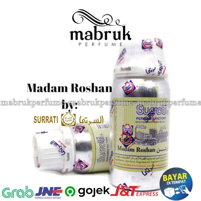 Bisa COD Parfum Suratti MADAM ROSHAN 100 Gms By Surrati Asli Original Arab Saudi Malaikat Subuh