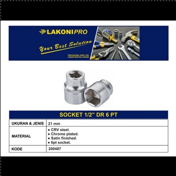 LAKONI PRO - 21 mm SOCKET 1/2” DR 6 PT