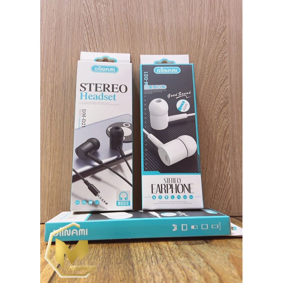 Headset Headsfree Hf earphone Extra BAss d21 All tipe Hp OPPO XIAOMI REALME SAMSUNG INFINIX MA264