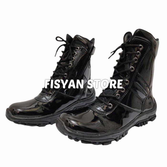 Sepatu PDL Satpam | Sepatu PDL TNI Hitam Mengkilap