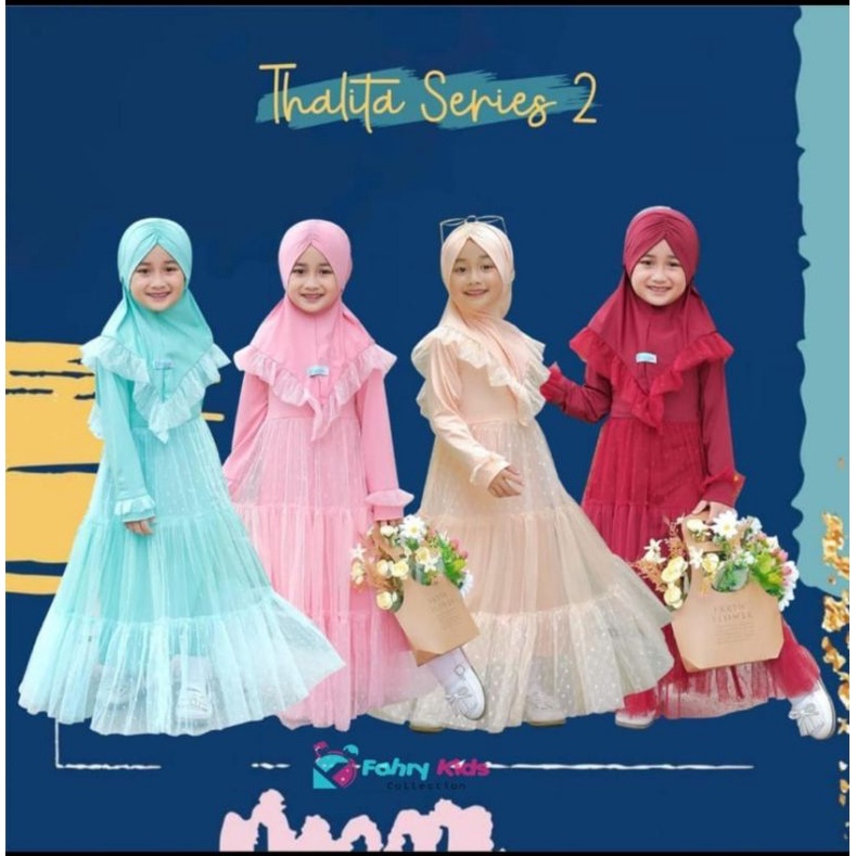 gamis Thalita gamis anak gamis tutu anak gamis princess set gamis tutu hijab anak gamis anak set gam