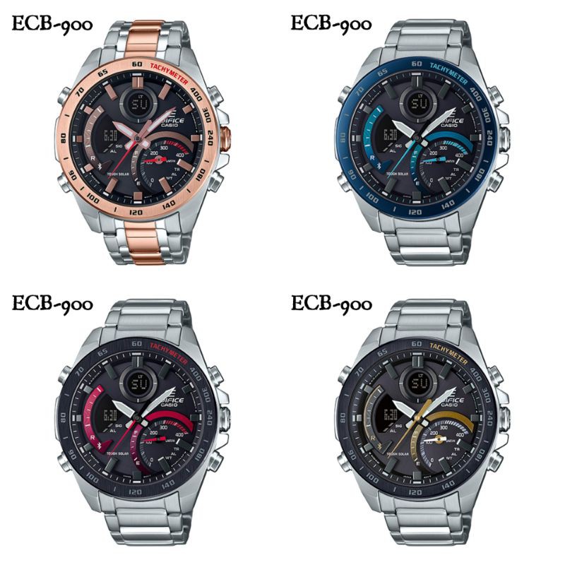 Terbaru Jam tangan Casio Edifice Ecb-900 Chronograph Analog Digital