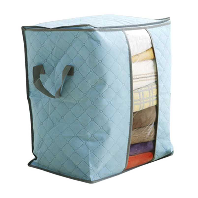 Urijk Kantong Organizer Tas Penyimpanan Pakaian Selimut Handuk Fabric Storage Box - M1466