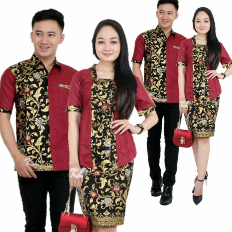 COUPLE RNB SPAN KOMBINASI COUPLE BATIK R&amp;B COUPLE SPAN BATIK