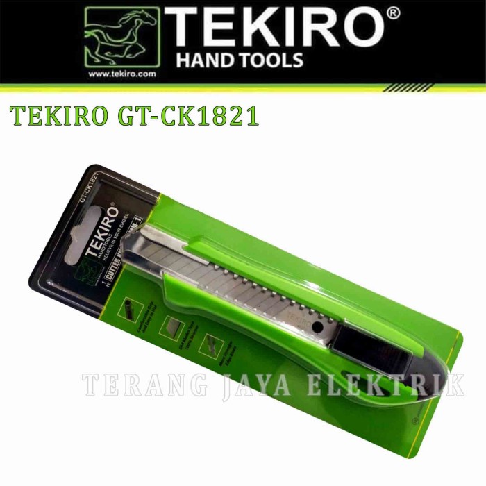 

Mantap New Pisau Cutter Besar 18Mm Tekiro Gt-Ck1821 Bonus 2 Mata Pisau Berkualitas