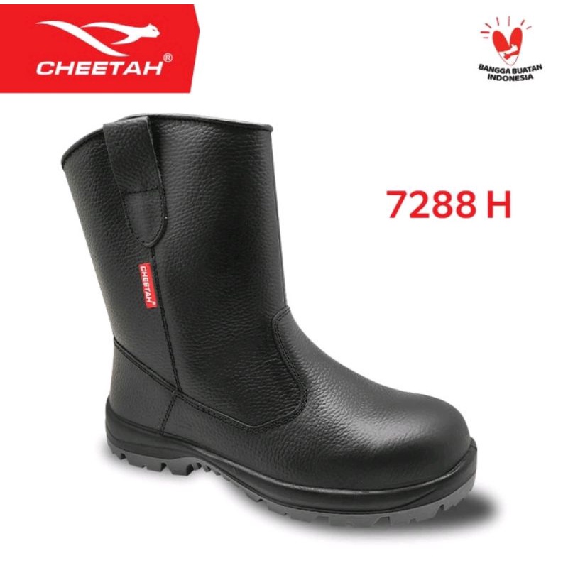 Sepatu Safety Cheetah 7288H/Black Sepatu Boots Safety Cheetah Original