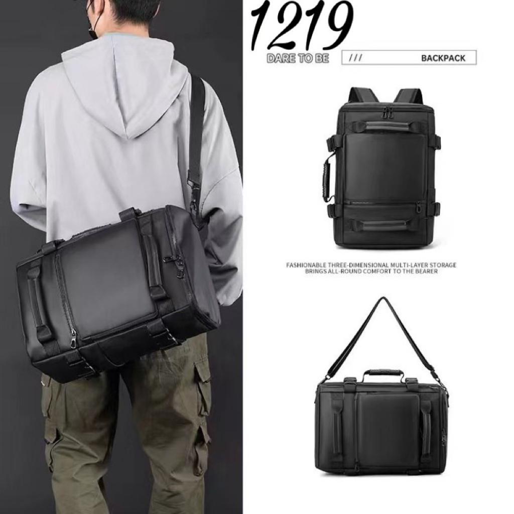 7.7  TAS BISA SELEMPANG BISA RANSEL (IMPORT) RANSEL STYLIST PRIA #Shopeehaul