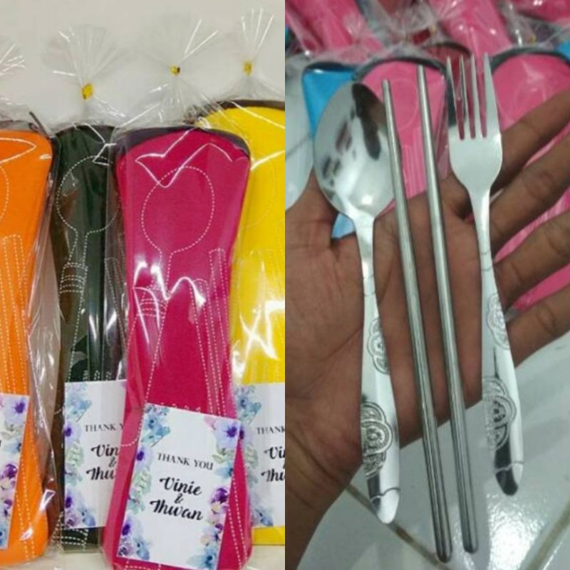 Souvenir Sendok Garpu sumpit stainles stell