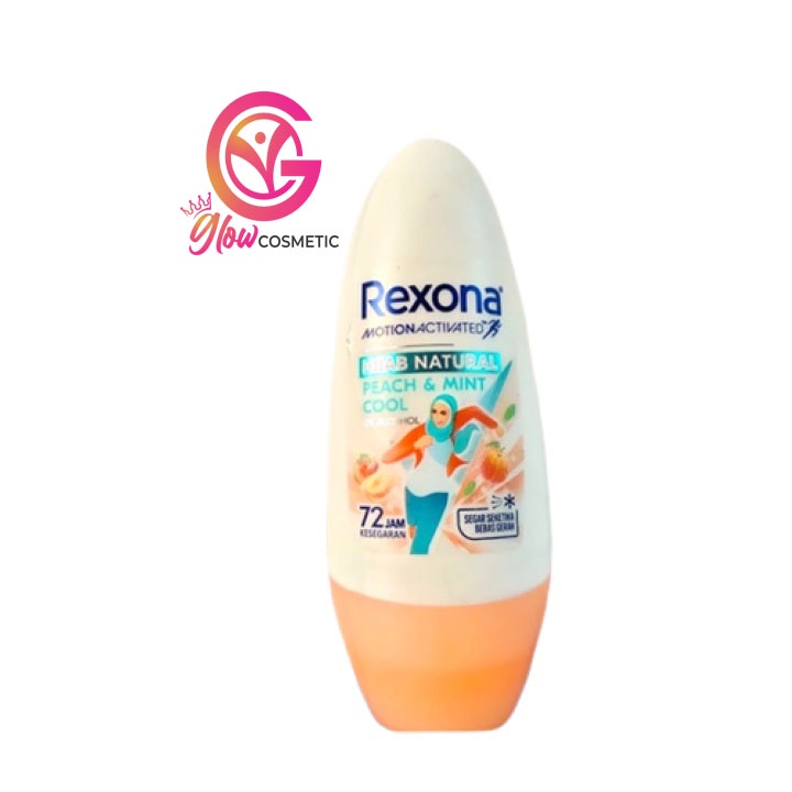 REXONA MOTION ACTIVED HIJAB NATURAL PEACH &amp; MINT COOL (45ML)