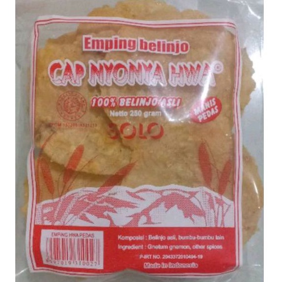 

Yang Lagi Viral Emping Mentah Ny Hwa Pedas & Manis Asli Emping Solo