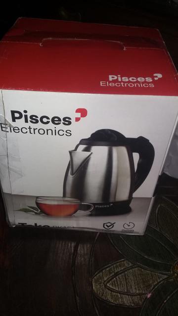 Pisces Kettle 1.5 Liter Double Wall Inner Stainless Teko Elektrik