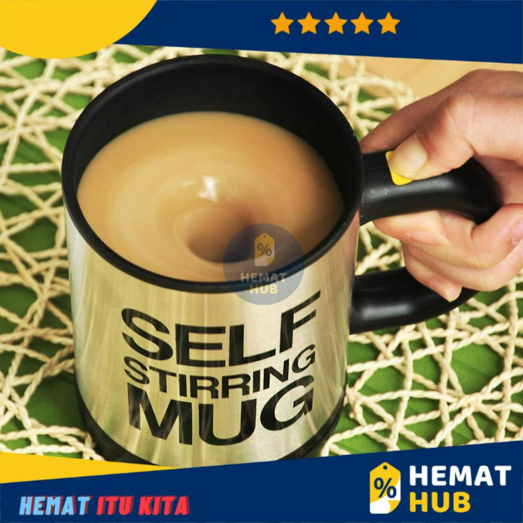 Gelas Cangkir Magic Mug Cup Pengaduk Aduk Otomatis Kopi Self Stirring Espresso Coffee Susu