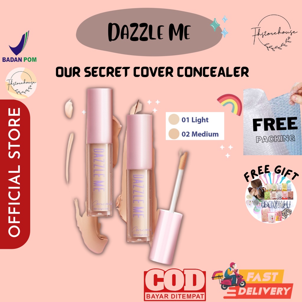 DAZZLE ME Our Secret Cover Concealer - Liquid Makeup Tahan Lama Matte