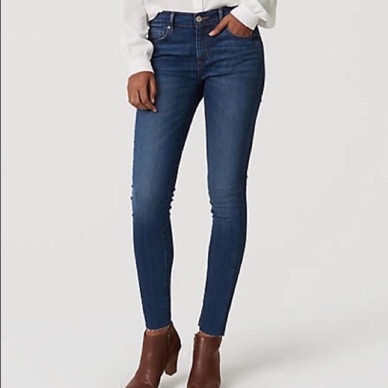 Celana Denim Loft Mid-rise Skinny Jeans Branded Sisa Ekspor