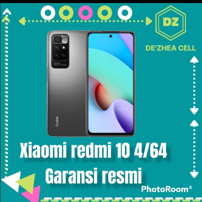 handphone hp Xiaomi redmi 10 4gb/64gb garansi resmi