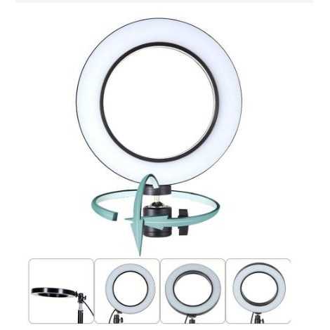 [TOSERBA_EMAK] - TaffSTUDIO Centechia Lampu Halo Ring Light LED Selfie 128 LED 20cm - RL-20 - Black