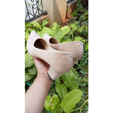 Bryan Alova Pantofel Heels 5cm Formal Suede BigSize Oversize Jumbo Sepatu Hak Tahu Kerja Kantor-6