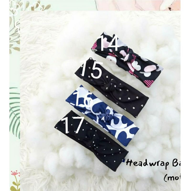 HeadWrap Motif Bayi dan Anak kshfasion