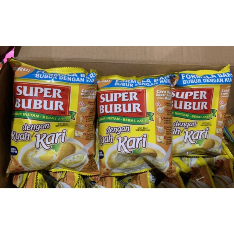

Super bubur kari isi 6 pcs bubur instan