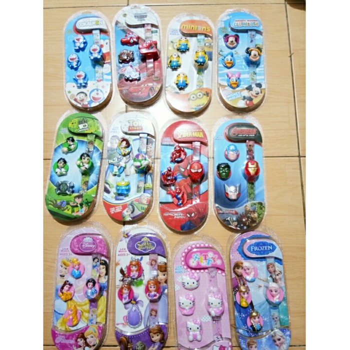 Jam Tangan Anak Doraemon / Jam Tangan kepala Doraemon 4in1 JAM DORAEMON