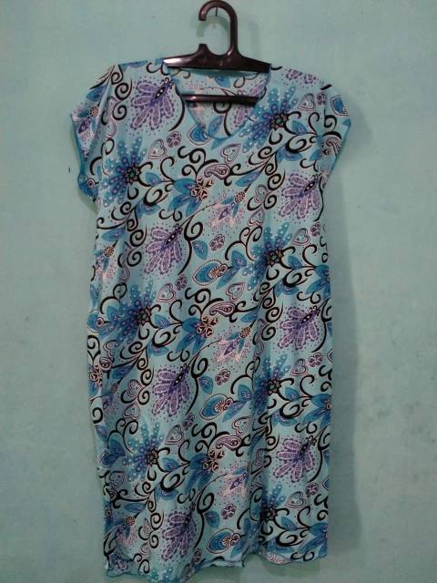 DASTER BATIK LENGAN PENDEK BAHAN SANTUNG SALE 110RIBU DAPAT 4