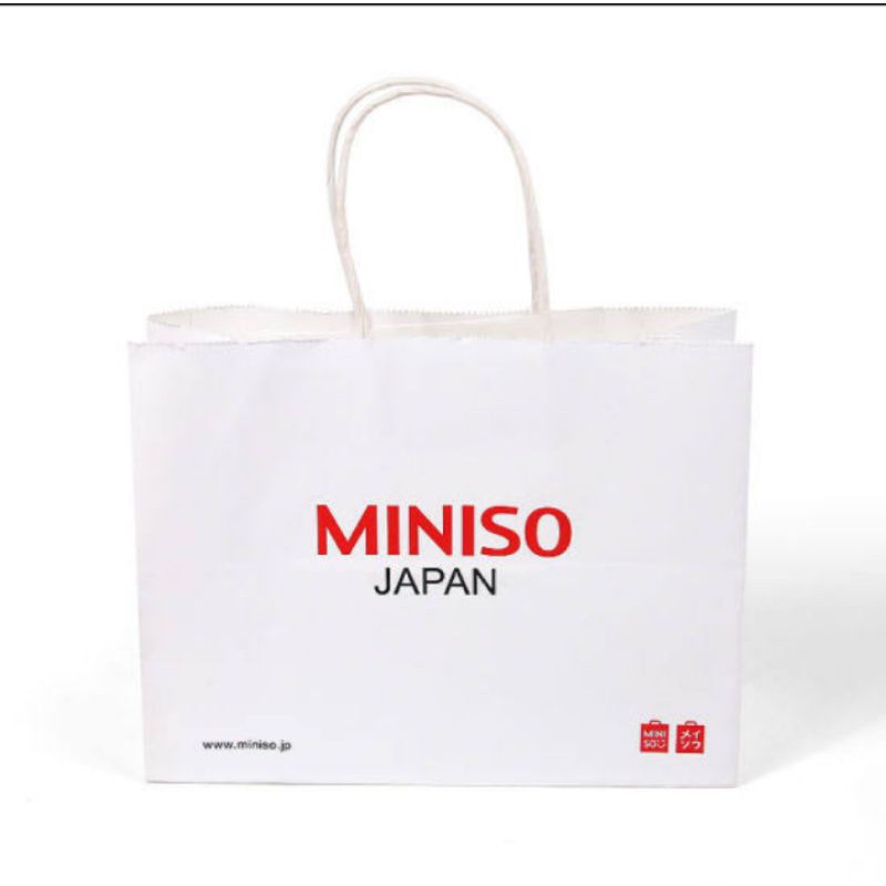 TERMURAH Paper Bag Miniso (Tersedia 3 Ukuran) 100% ORIGINAL