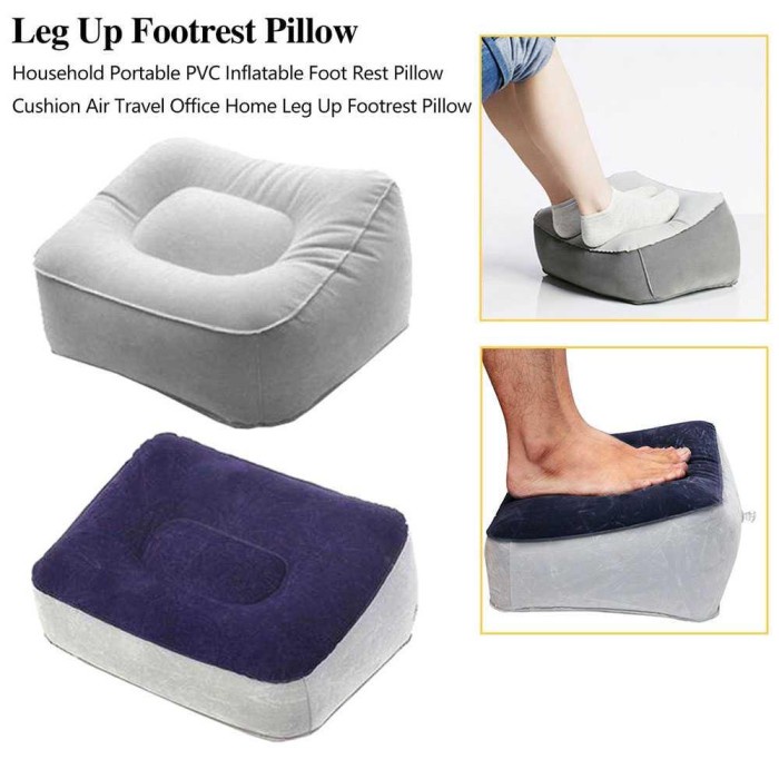 Bantal Kaki Angin Portable TaffHOME Inflatable Relaxing Feet Tool