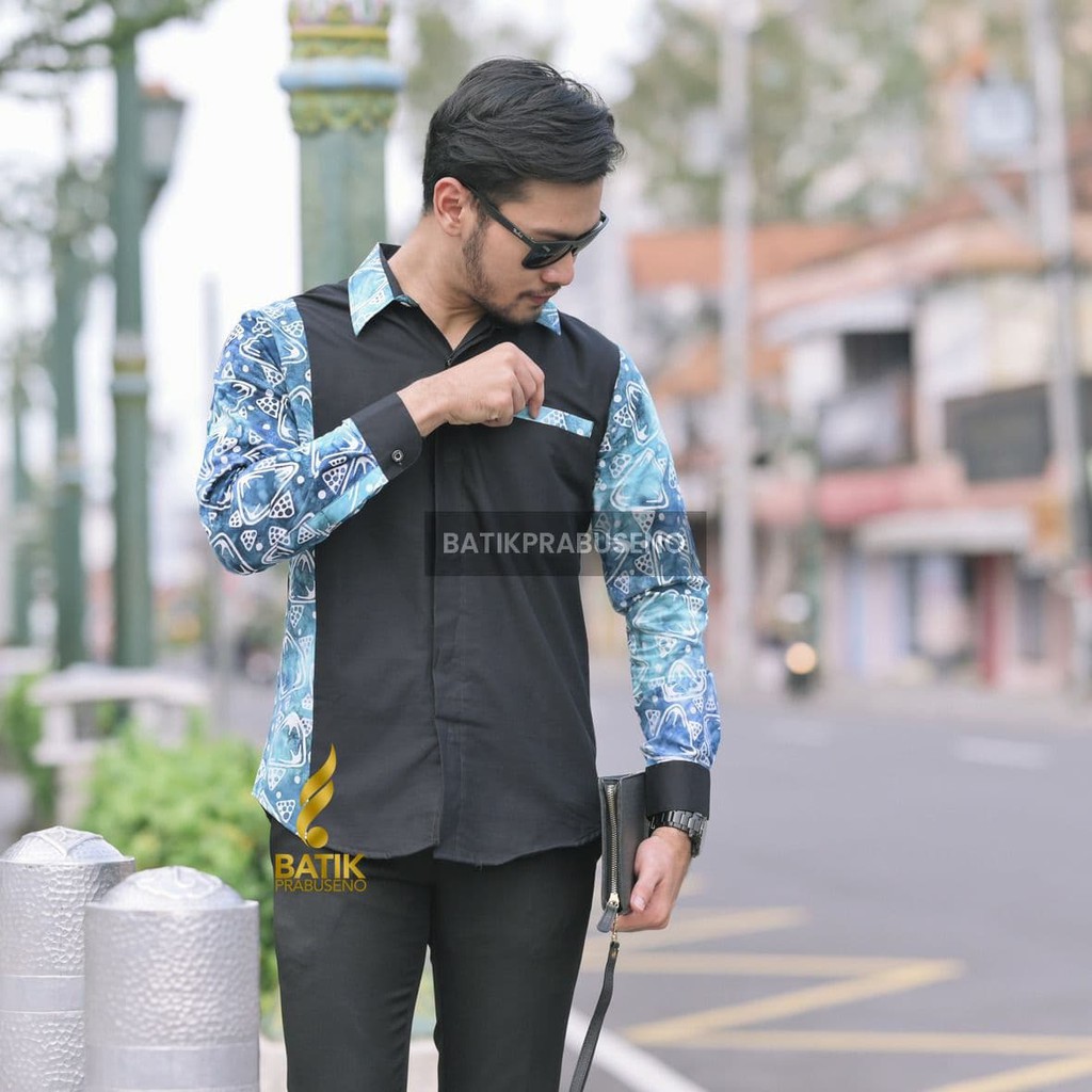 BATIK PRABUSENO ARNEVA KEMEJA BATIK PRIA LENGAN PANJANG SLIMFIT
