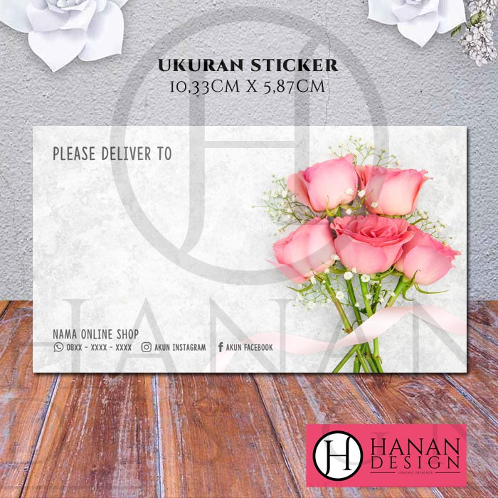 

Stiker Alamat Pengiriman Online Shop Termurah Motif Bunga Mawar Rose Pink