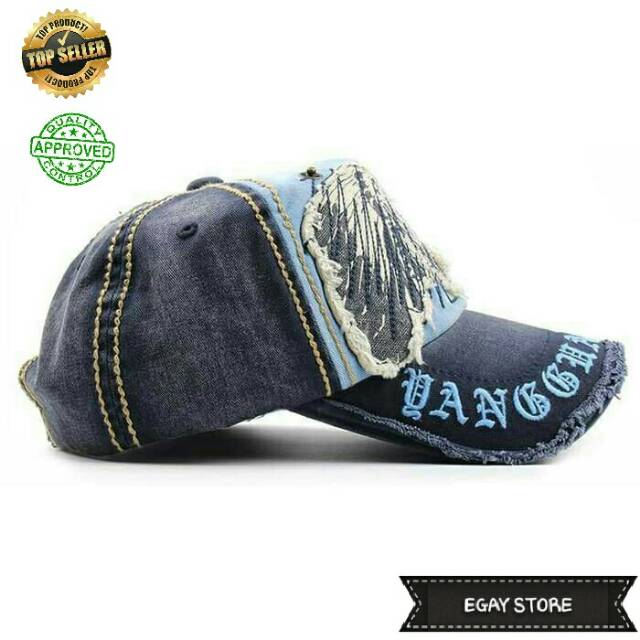 TERBARU ! TOPI DISTRO TOPI SNAPBACK TOPI BASEBALL PRIA WANITA SOBEK FASHION JAMONT PUNK MURAH-BIRU