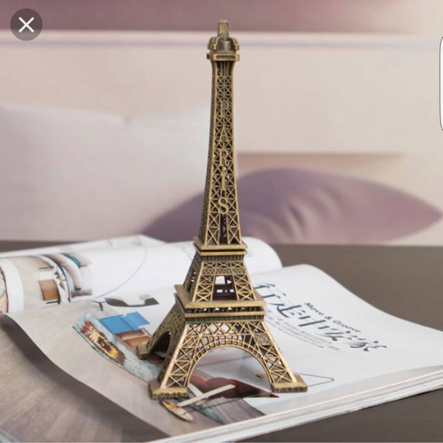 miniatur paris pajangan menara eiffel tower 22cm/25cm anti karat