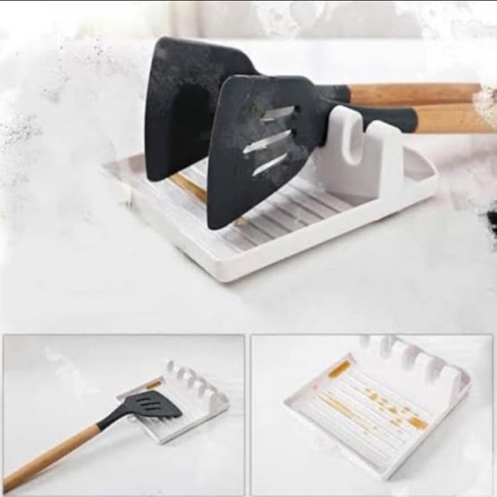 Tatakan Sendok Sayur spatula centong Tutup Panci Dudukan Holder Spoon