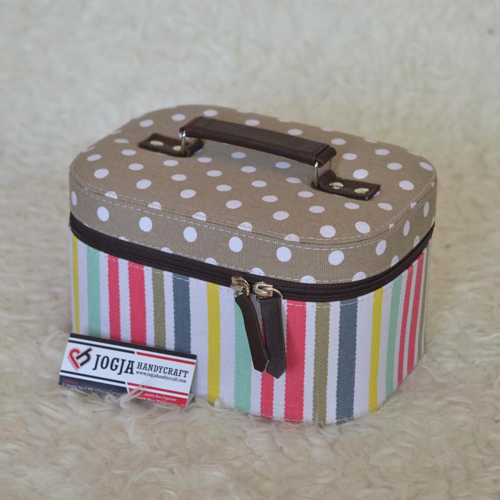 Tempat Make up Cantik / Tas Kosmetik Cantik Motif Blaster Polkadot/ Beauty case / Cosmetic Pouch