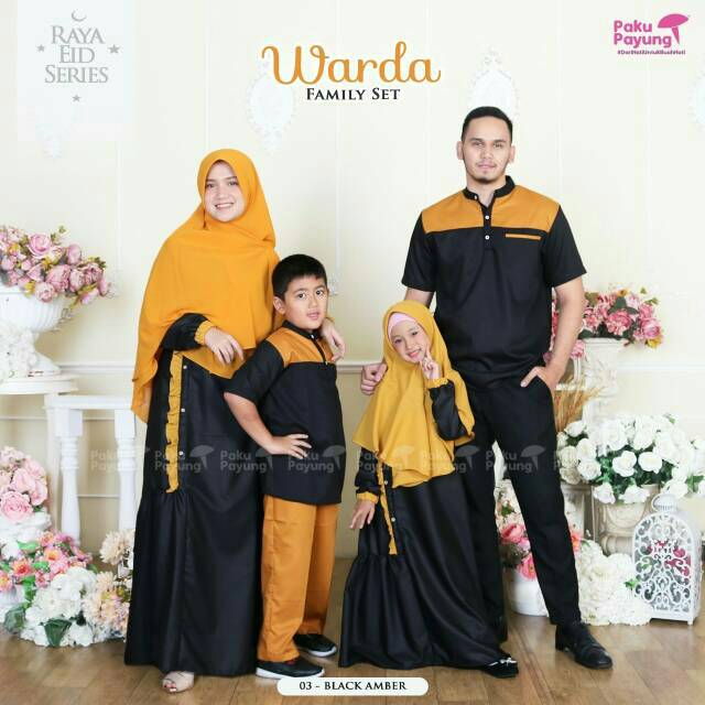 GAMIS ANAK TOYOBO WARDA GWFS FAMILY SET RAYA IED SERIES ORIGINAL PAKU PAYUNG