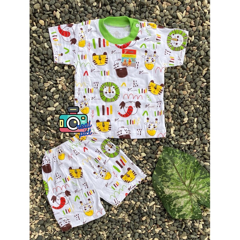 BAJU BAYI lucu dayak Setelan 3-18 bulan (PD 010 RIB RANDOM)