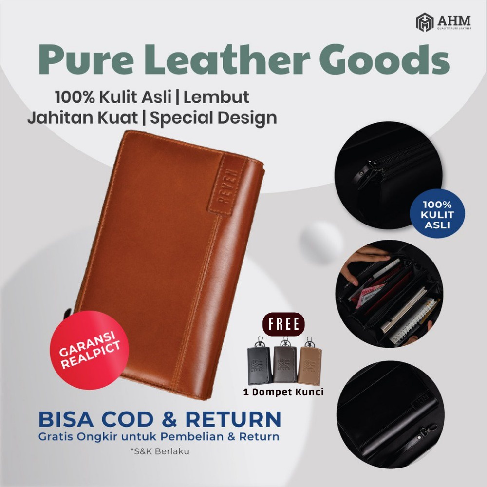 Tas Tangan Pria Handbag Pria Hand bag Pria Kulit Sapi Asli Pouch kulit pouch kulit pria Clutch kulit