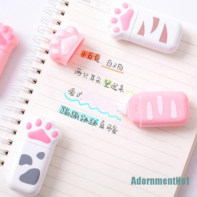 (AdornmentNo1) Correction Tape / Tip Ex Kertas Bentuk Telapak Kaki Kucing Untuk Dekorasi Diary / Sekolah / Kantor