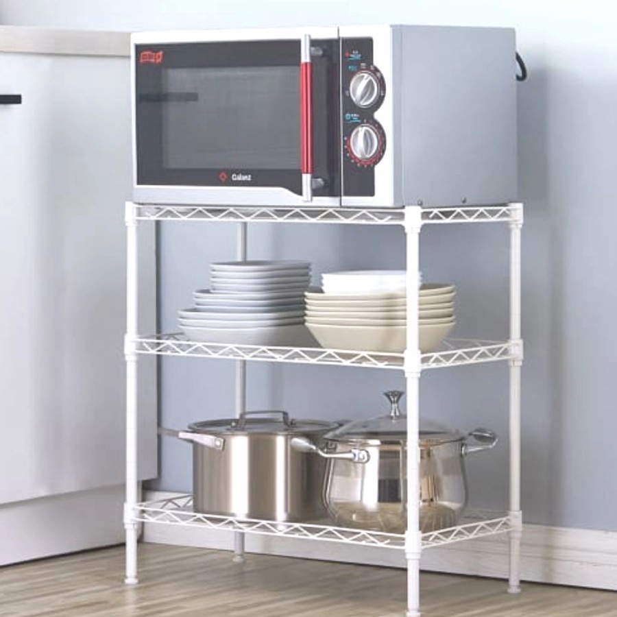 Krisbow rak besi 3 tingkat - rak serbaguna - besi - 10218085