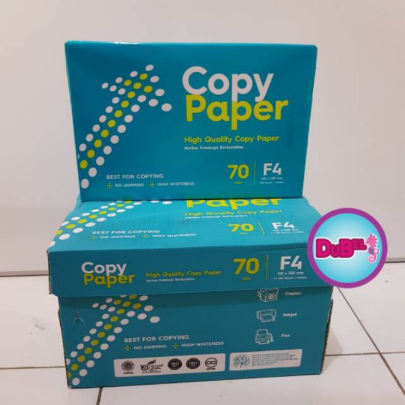 Jual Kertas Hvs A4 70 Gr Copy Paper Hvs F4 Murah 1 Rim 500 Lembar