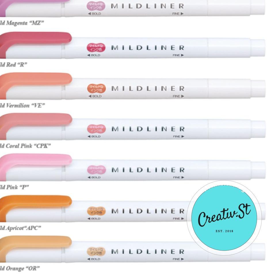 

7GZ Zebra Mildliner Double Sided Highlighter Part 1 MF 6A9