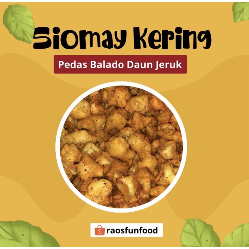 

Siomay kering mini Extra Pedas Daun Jeruk | isi 100 gram