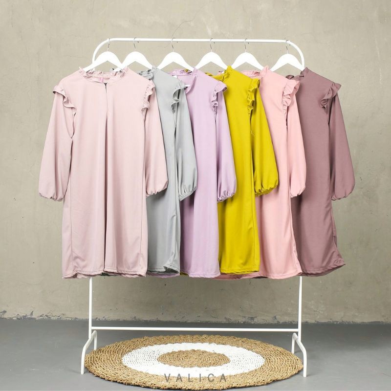 Qalula Tunik Wafel Velvet Lilac