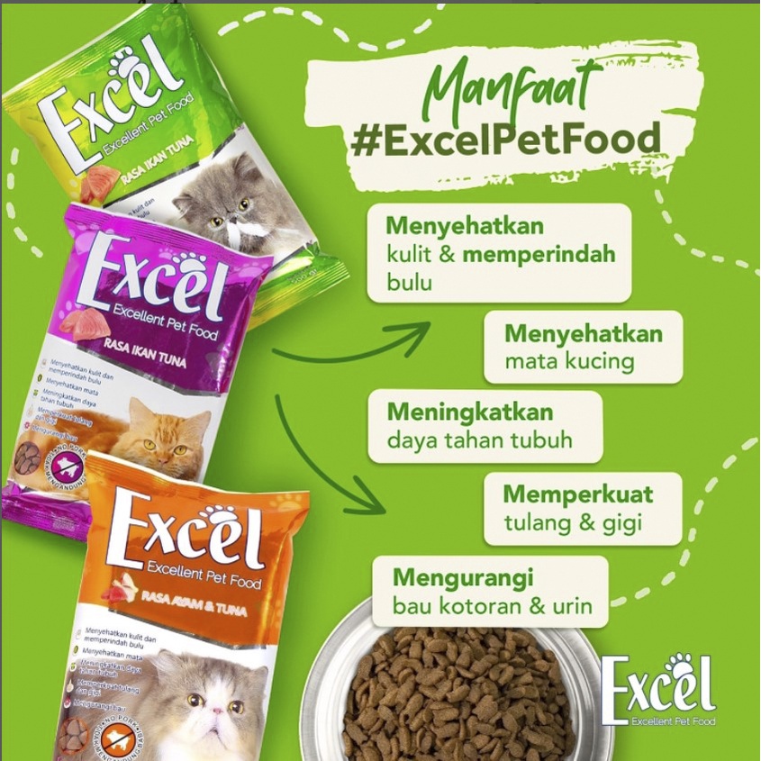 Excel 500gr Makanan Kucing Kering