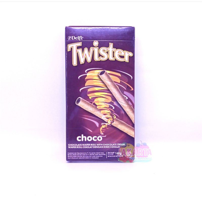 

(WAFER ROLL) DELFI TWISTER CHOCOLATE 140G