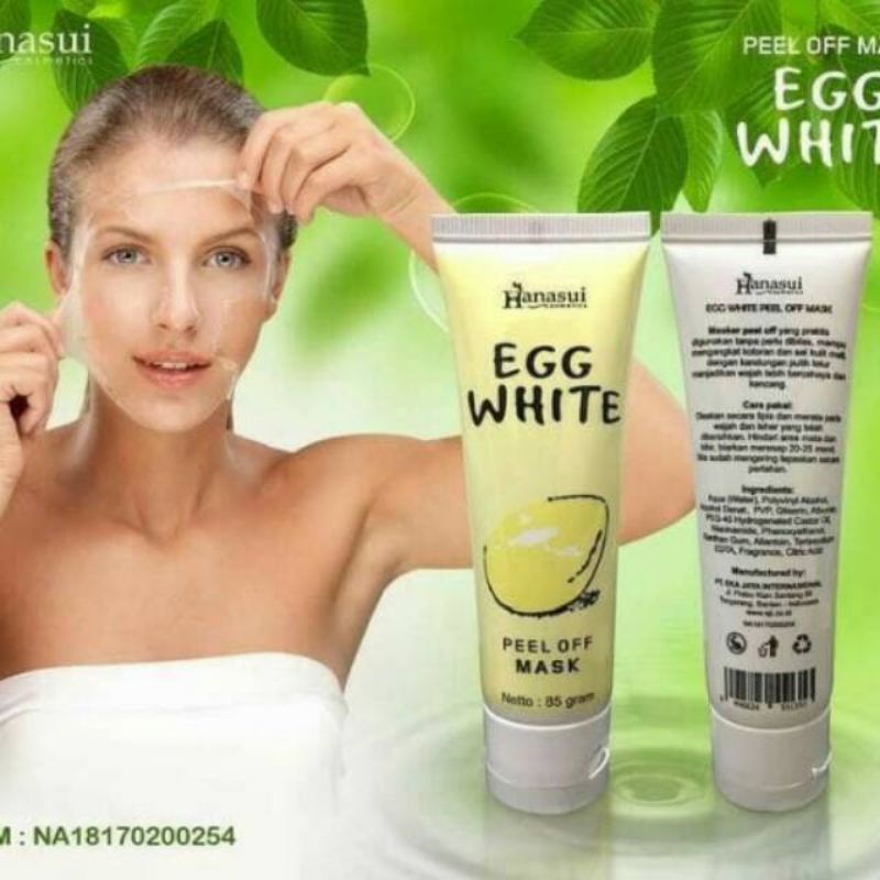 EGG WHITE MASKER TELUR HANASUI BPOM