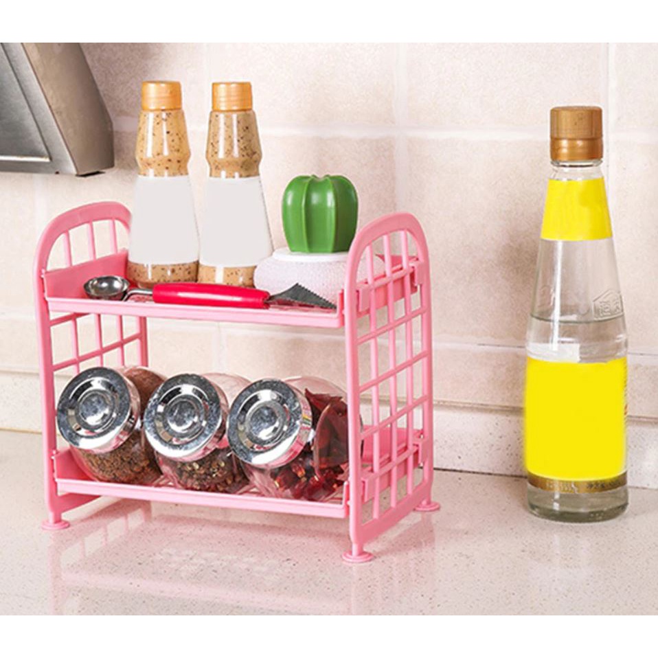 #LC-HL Rak Susun Mini 2 Tingkat Serbaguna 2 Tier Shelf Holder