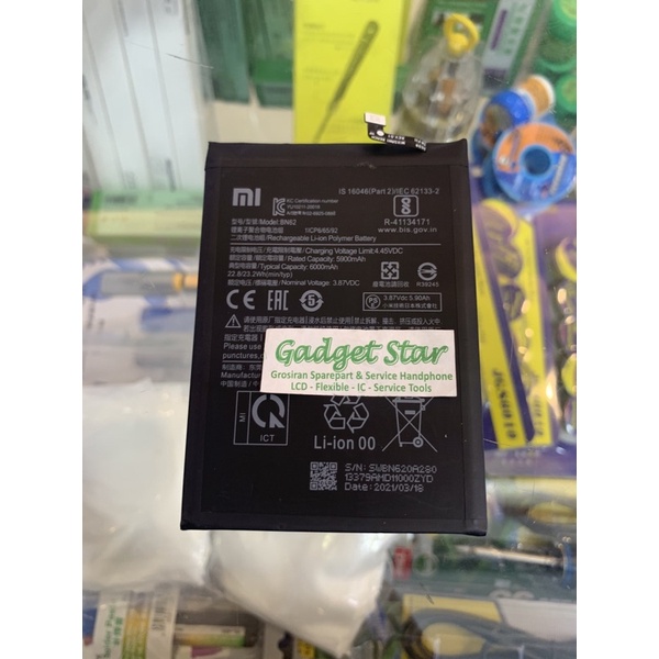 BATRE BATERAI BATERRY XIAOMI POCOPHONE POCOFONE M3 BN62 BN 62 GRADE ORI